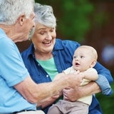 Grandparents with baby