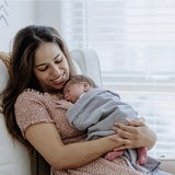 Mom holding her newborn