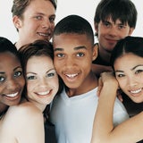 Group of teens smiling