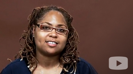 Screenshot of Alicia from testimonial video
